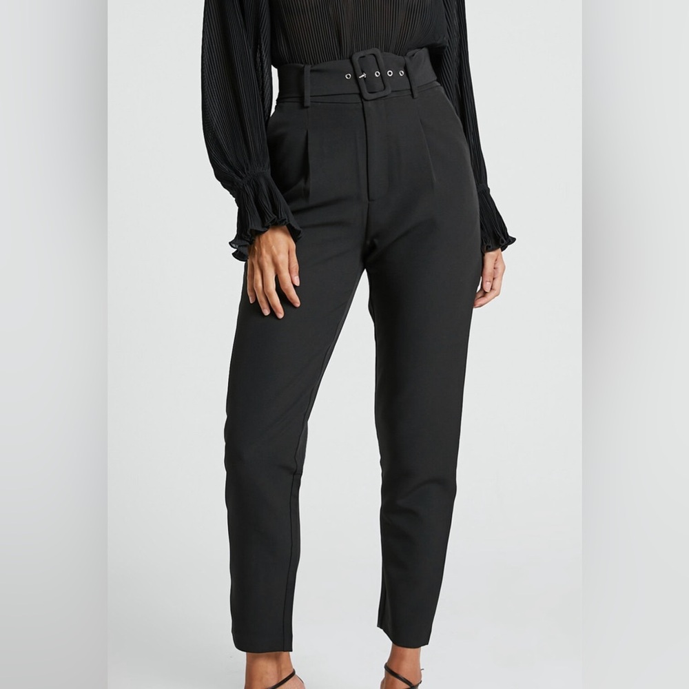 Zara Black High-Waisted Trousers